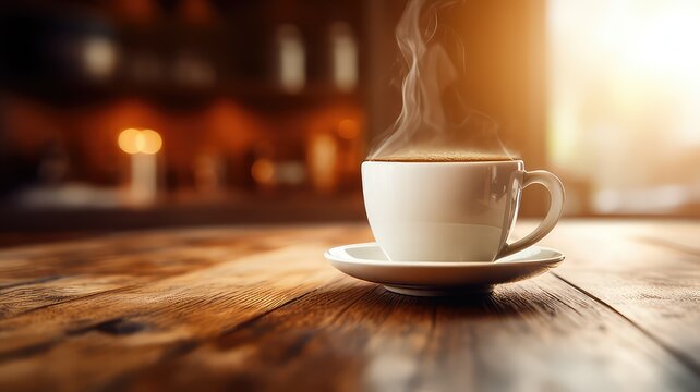 White cup on the table