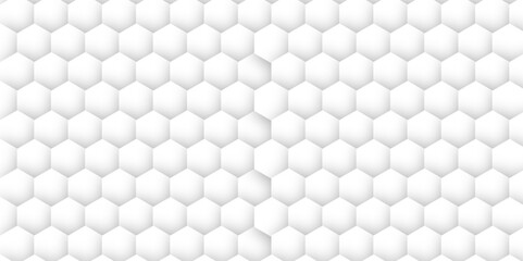 Abstract background with hexagons. Hexagonal structure futuristic white background and Embossed Hexagon, honeycomb white Background.  hexagon concept design abstract technology background.