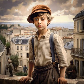 Montmartre's Spirited Child: A Generative Tribute to Francisque Poulbot