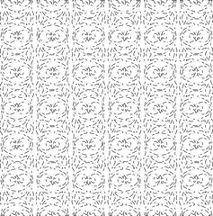 White background with black Dashes lines. Plain background with  simpe pattern. Black and white color. Abstract background for web page, textures, card, poster, fabric, textile.