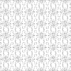 White background with black Dashes lines. Plain background with  simpe pattern. Black and white color. Abstract background for web page, textures, card, poster, fabric, textile.
