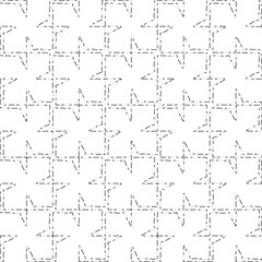 White background with black Dashes lines. Plain background with  simpe pattern. Black and white color. Abstract background for web page, textures, card, poster, fabric, textile.