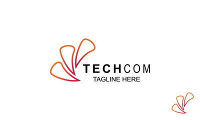 Techcom is an Abstract and Technology Logo. Technology Logo Design Template.