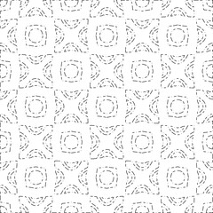 White background with black Dashes lines. Plain background with  simpe pattern. Black and white color. Abstract background for web page, textures, card, poster, fabric, textile.