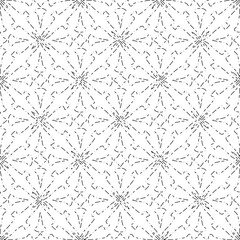 White background with black Dashes lines. Plain background with  simpe pattern. Black and white color. Abstract background for web page, textures, card, poster, fabric, textile.