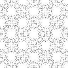 White background with black Dashes lines. Plain background with  simpe pattern. Black and white color. Abstract background for web page, textures, card, poster, fabric, textile.