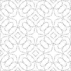 White background with black Dashes lines. Plain background with  simpe pattern. Black and white color. Abstract background for web page, textures, card, poster, fabric, textile.