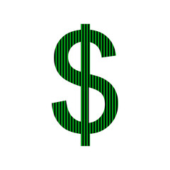 Us dollar icon.