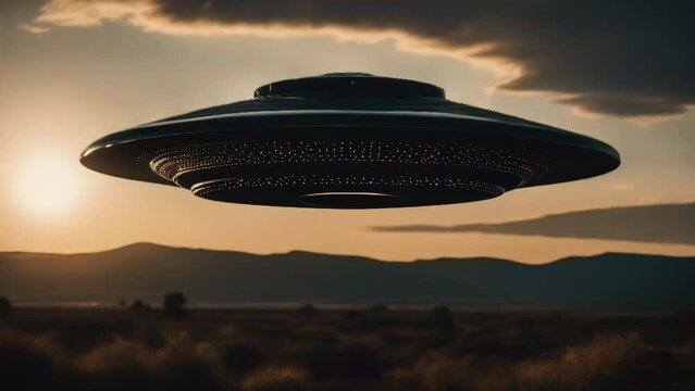 UFO UAP 02 Backlit At Sunset