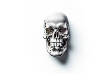 Skull isolated on white background.