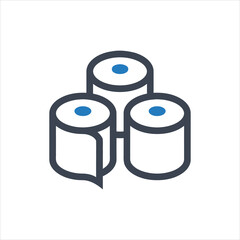 Paper Rolls Icon