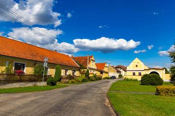 Fototapeta na wymiar Hodonice village in South Czechia
