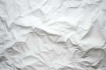 Obraz premium Crumpled white paper texture background. Generative AI