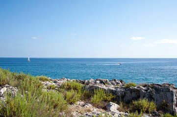Coastline  along the Policastro gulf. Salerno, Italy