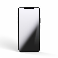 Mobile smart phone on white background technology