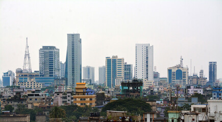 Fototapeta na wymiar Aerial View of Chittagong City of Bangladesh