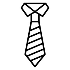Necktie Line Icon