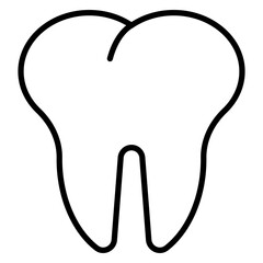 Teeth Line Icon