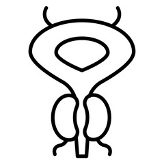 Prostate Line Icon