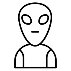 Alien Line Icon