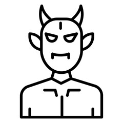 Demon Line Icon