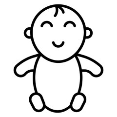 Baby Line Icon