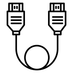 Hdmi Cable Line Icon