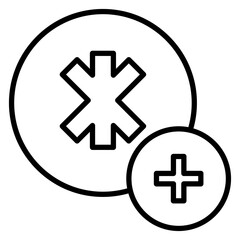 First Responder Line Icon