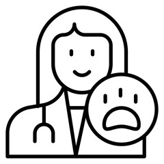 Veterinarian Male Line Icon