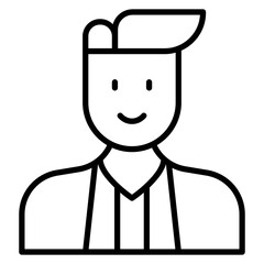 Lawyer Male Line Icon