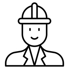 Architect Male Line Icon