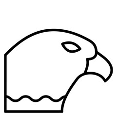 Hawk Line Icon