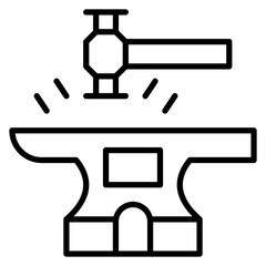 Blacksmith Line Icon