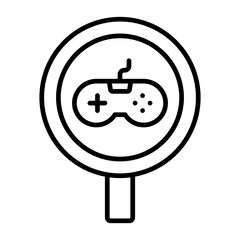 Games Room Line Icon