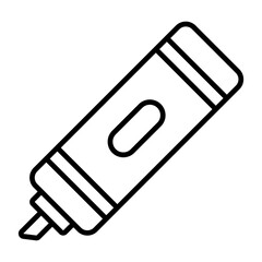Highlighter Line Icon
