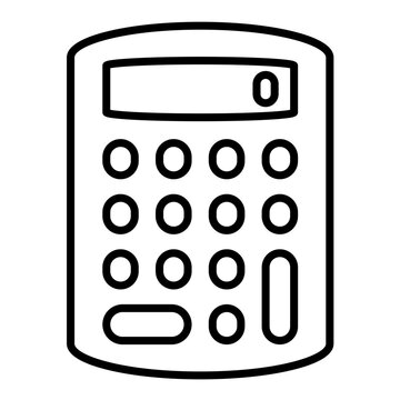 recommend clip art: Calculator Line Icon