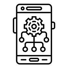 Api Integration Line Icon