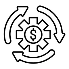 Operating Expenses Line Icon
