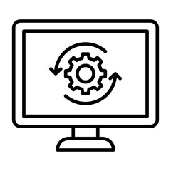 Dev Environment Line Icon