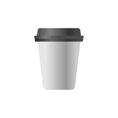 Coffee cup isolated on white background.Vector illustration.