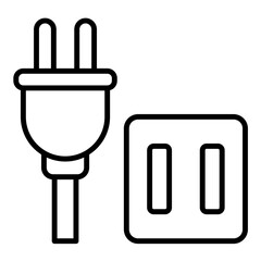 Unplug Devices Line Icon