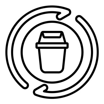 Reusing Materials Line Icon