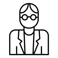 Senior Models Line Icon