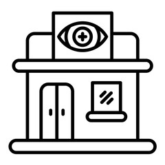 Optometry Clinic Line Icon