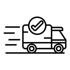Express Shipping Line Icon