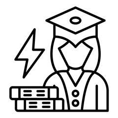 Study Load Line Icon