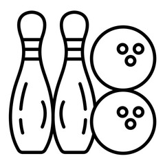 Bowling Line Icon