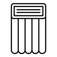 Beach Mattress Line Icon