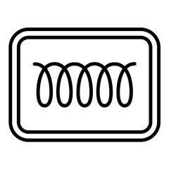 Spiral Picture Line Icon