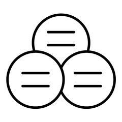 Linear Venn Line Icon